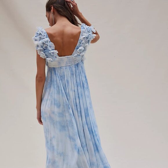 FREE PEOPLE Mango Mambo Maxi Dress In Blue (size XS) NWT - Picture 3 of 14